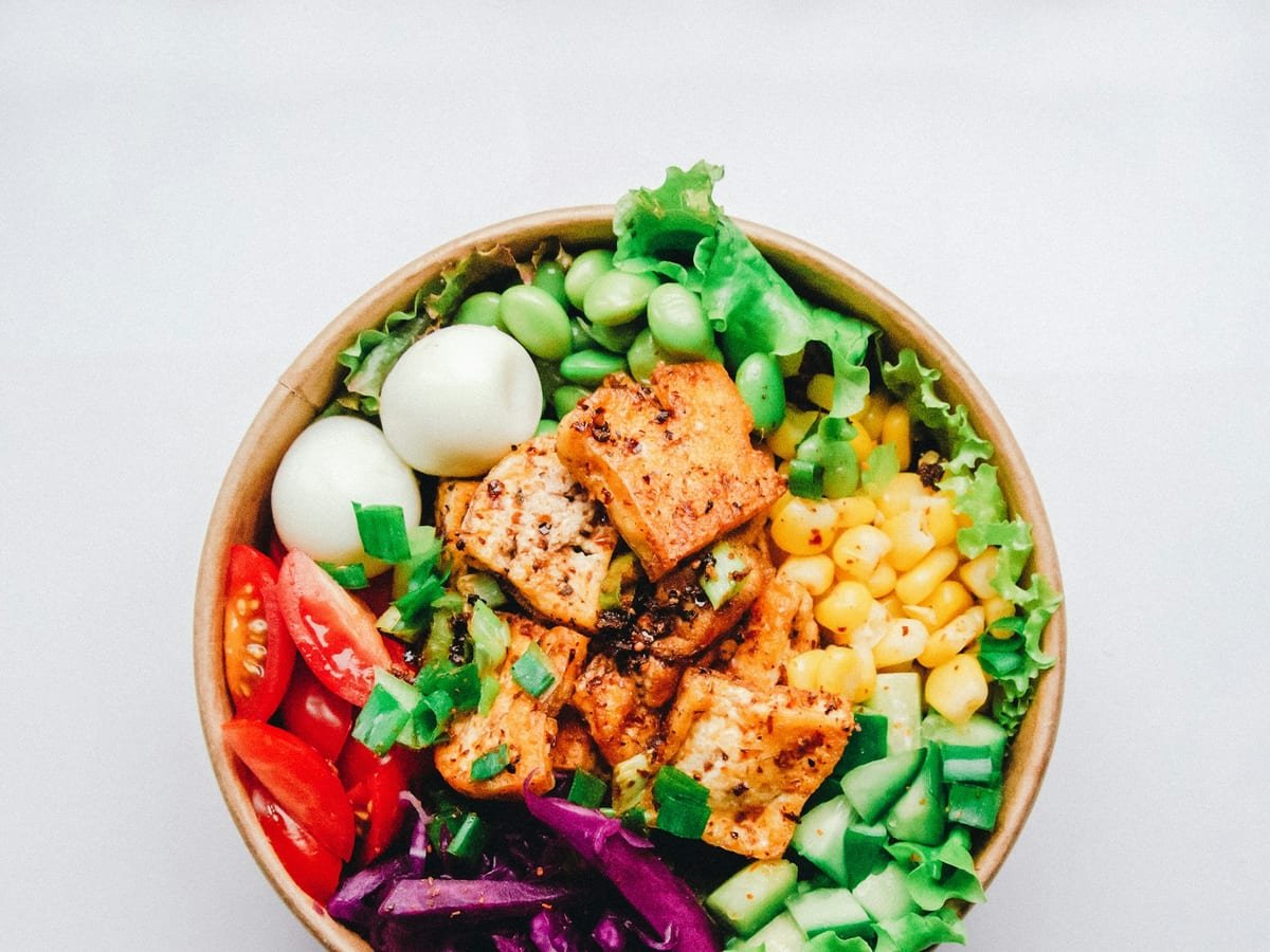 Frisch zusammengestellte Bowl